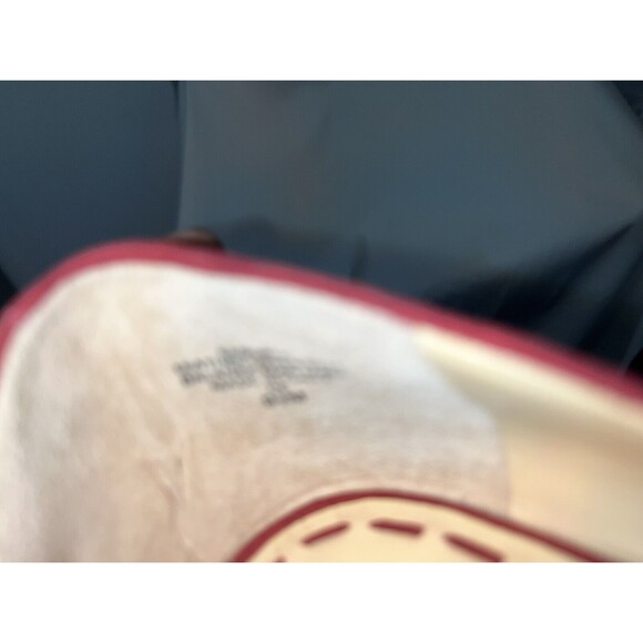 Enzo Angiolini Red Suede Pleated Toe With Bow Woman’s Heels Size 9.5 M - Picture 9 of 15